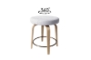 Picture of LUKE H23" 360° Swivel Counter Height Stool (Beige) - Each