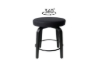 Picture of LUKE H23" 360° Swivel Counter Height Stool (Dark)
