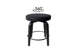 Picture of LUKE H23" 360° Swivel Counter Height Stool (Dark) - Each
