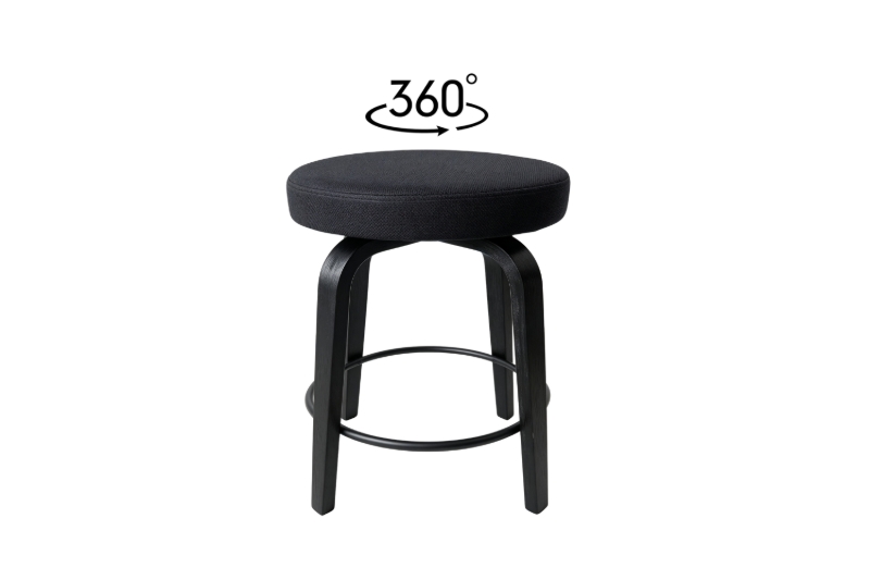 Picture of LUKE H23" 360° Swivel Counter Height Stool (Dark) - Each