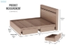 Picture of OAKFORD Bed Frame with Two Movable Storage Drawers in Queen/Eastern King Size