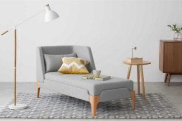 Picture of SWINDON Fabric Lounge Chair (Light Gray)